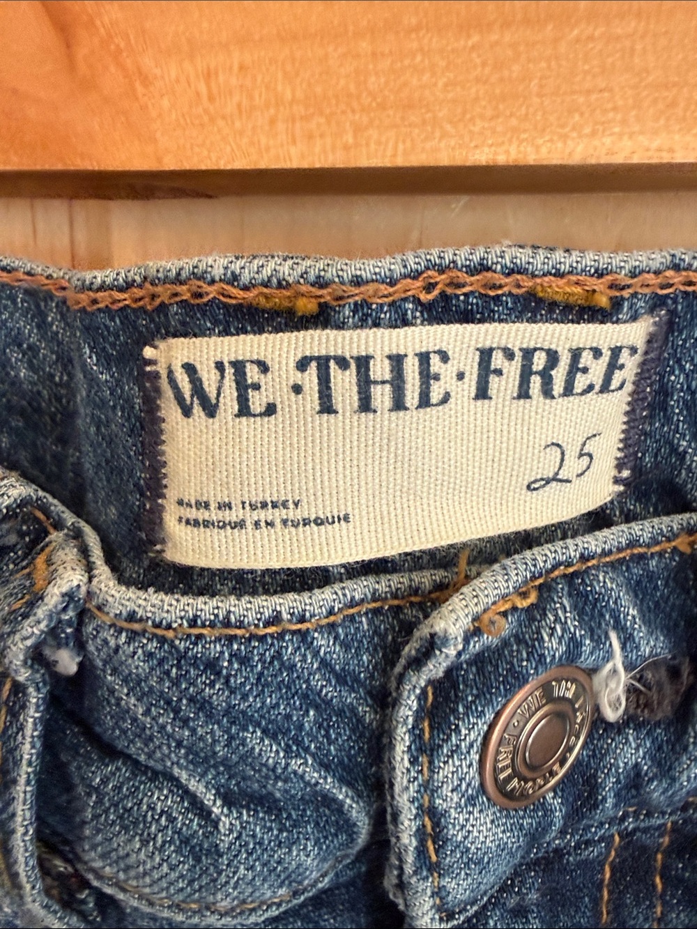 We The Free Dark Blue High-Waist Relaxed Jeans - Picture 2 of 5